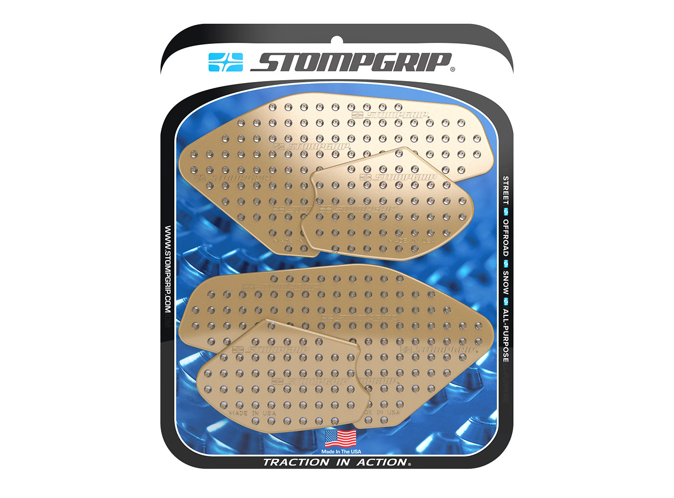 Stompgrip fuel tank Pad clear, Volcano, for Yamaha MT-07, 2022-2025