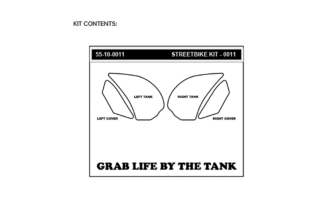 Stompgrip hybrid, Volcano, for Yamaha FZ8 2011-2013, FZ8 Fazer 2011-2015