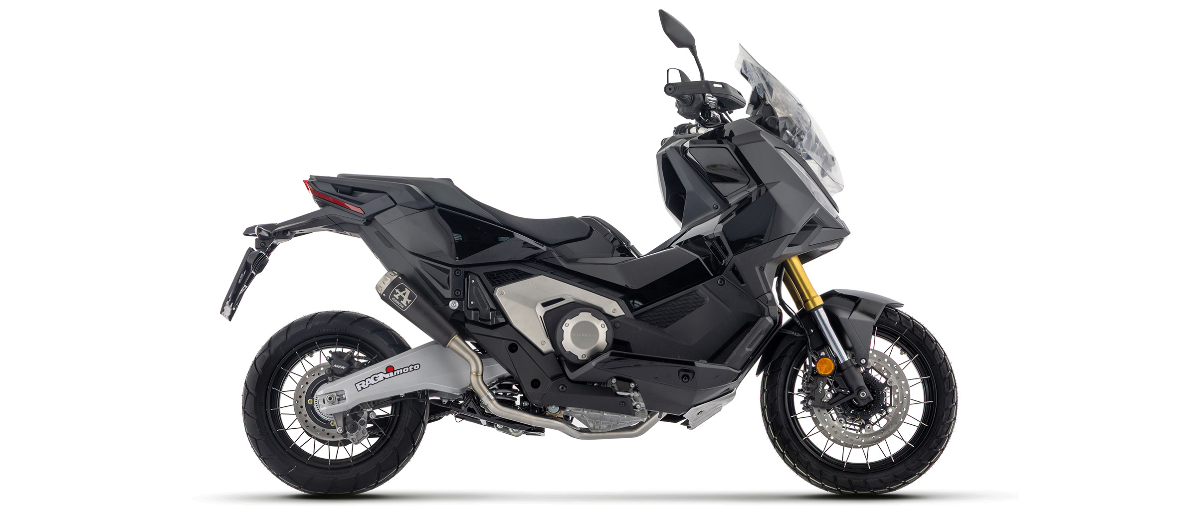ARROW PRO-RACE DARK Exhaust, black stainless steel, for Honda X-ADV 750 RH21, model year 2025-