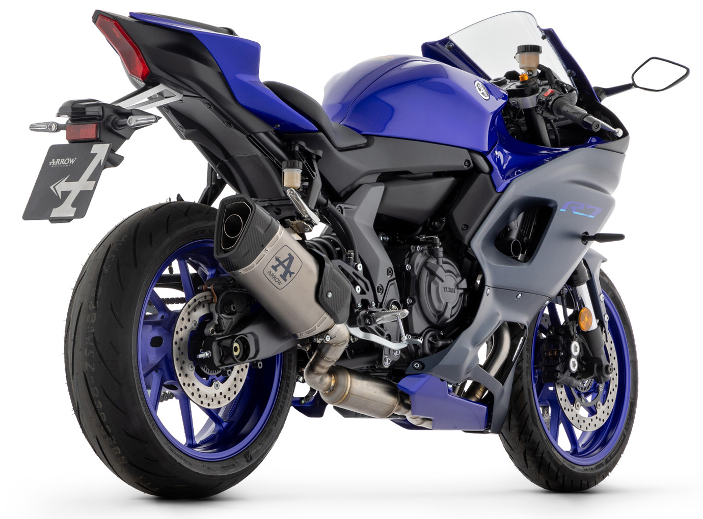 ARROW exhaust system PISTA Titanium for Yamaha R7 Model Year 2021-