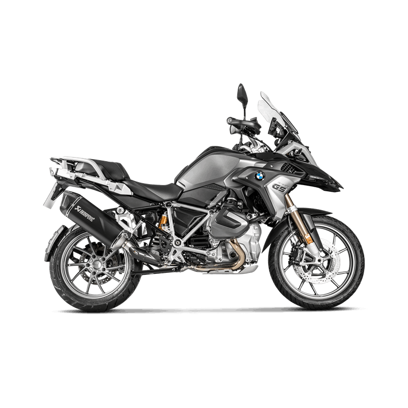 Akrapovic Slip-On Line (Titanium) black exhaust for BMW R 1250 GS and R1250GS ADVENTURE model year 2019-2023