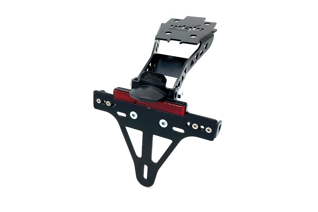 alpha Technik Number Plate Holder for Suzuki GSX-S1000 and GSX-S950, Type WEK0, WEK1, WEK2, Model Year 2021-