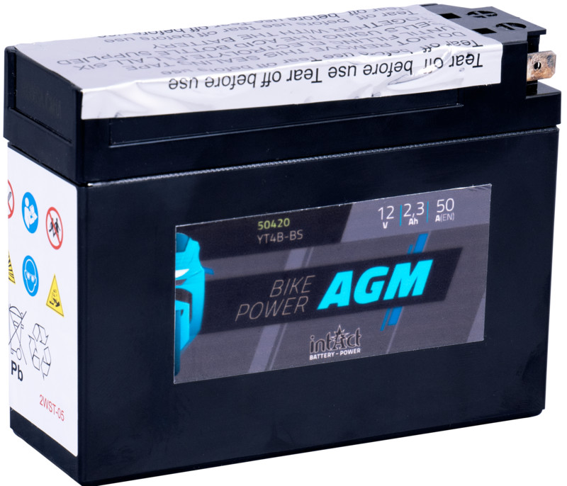 Intact AGM Battery YT4B-BS