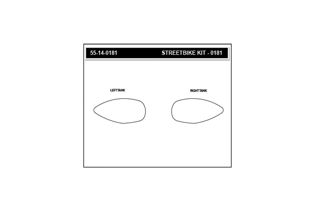 Stompgrip fuel tank Pad clear, Icon, Streetbike fuel tank Kit Aprilia RS 660, 2020-2025, Tuono 660, 2021-2025