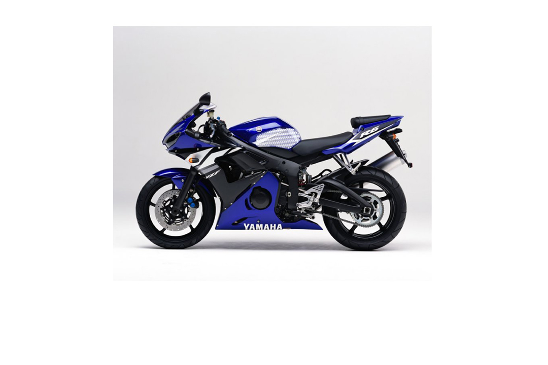 Stompgrip black, Icon, for Yamaha YZF-R6, 2003-2005