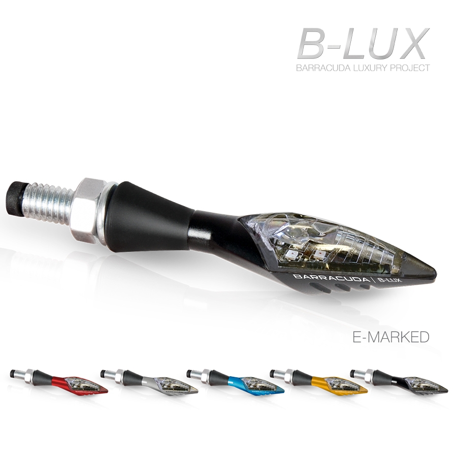 Barracuda flasher light, turn signal X-LED B-LUX black