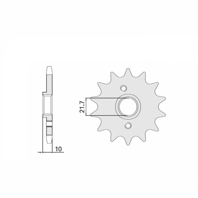 DID chain kit with 520ZVM-X chain, standard colour, for Honda FMX650, model year 2005-