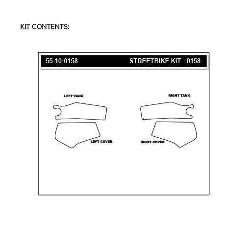 Stompgrip clear, Volcano, for Honda CRF250 Rally, 2017-2020