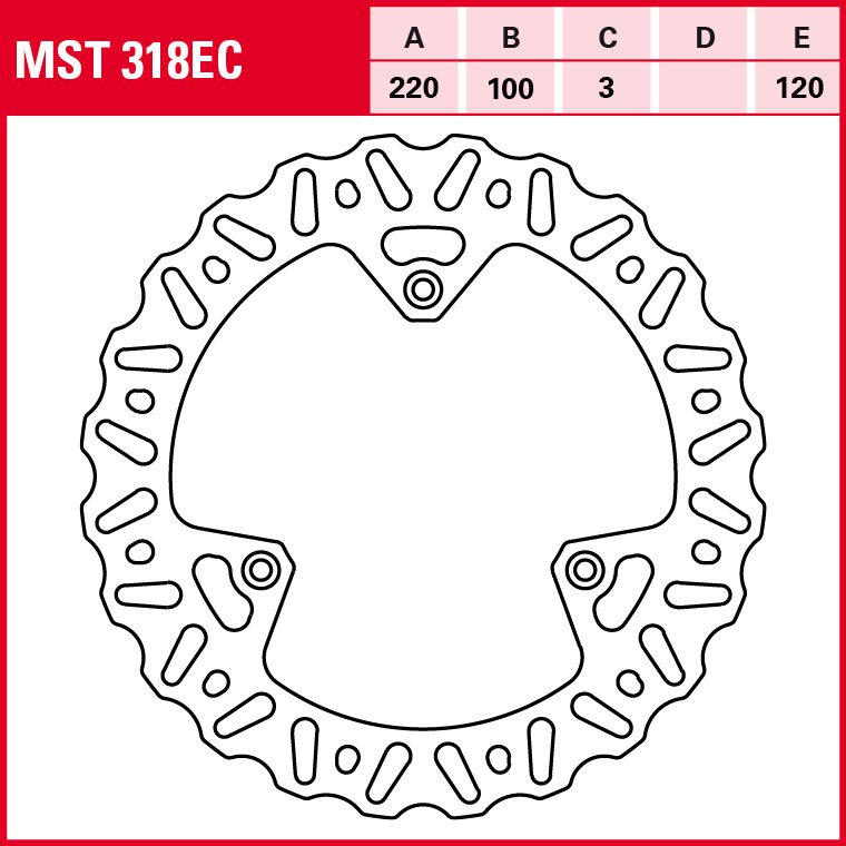 TRW brake disc Off-road fixed MST318EC