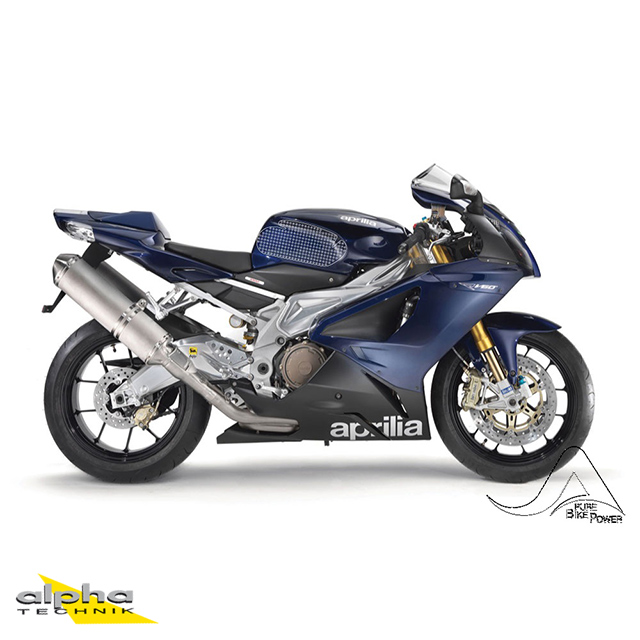 Stompgrip black, Volcano, for Aprilia RSV1000R, 2004-2009, Tuono 1000R, 2006-2010