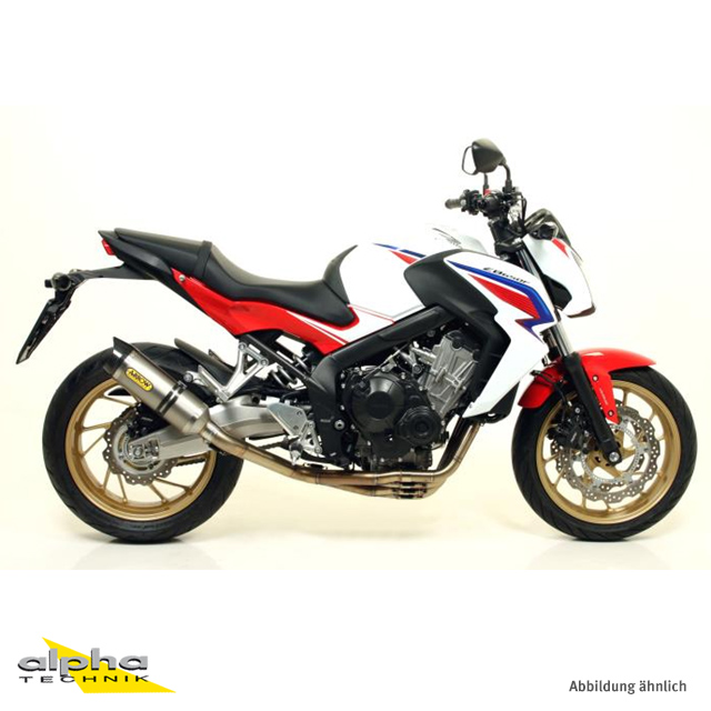 ARROW Exhaust STREET THUNDER for Honda CBR650F 2014-, Aluminium with Carbon End Cap (Only with ARROW Header)