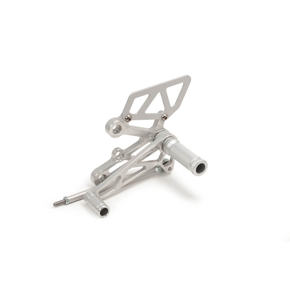 LSL Footrest System for Suzuki GSR750, 2011-2016, silver