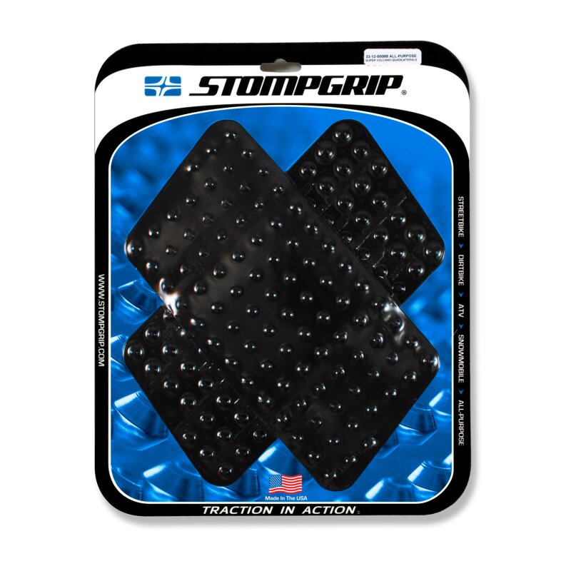 Stompgrip Universal Large Black, Super Volcano for Honda ST1300, 2002-2012, XRV750 Africa Twin, 2000-2003 and Yamaha XT1200Z Super Tenere (Worldcrosser), 2012-2015