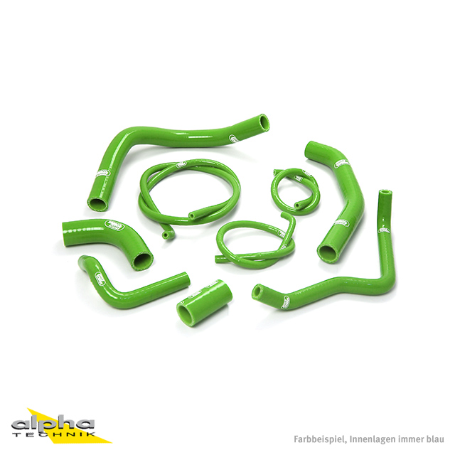 SAMCO SPORT Silicone Hose Kit green for Kawasaki Z1000 Model Year 2010-2013