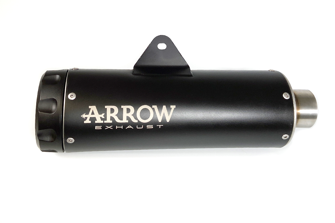 ARROW DARK REBEL Full Exhaust System with Black End Cap for Kawasaki Z650 RS from Model Year 2021-