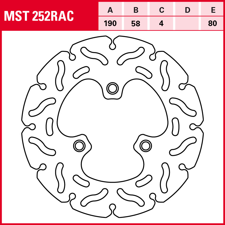 TRW brake disc Sportive Rigid MST252RAC