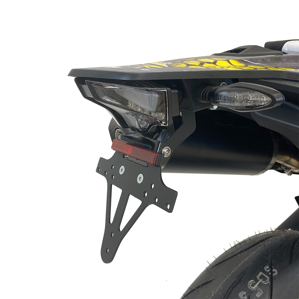 alpha Technik Number Plate Holder for KTM 690SMC R; Type KTM690LC4; Model Year 2019-