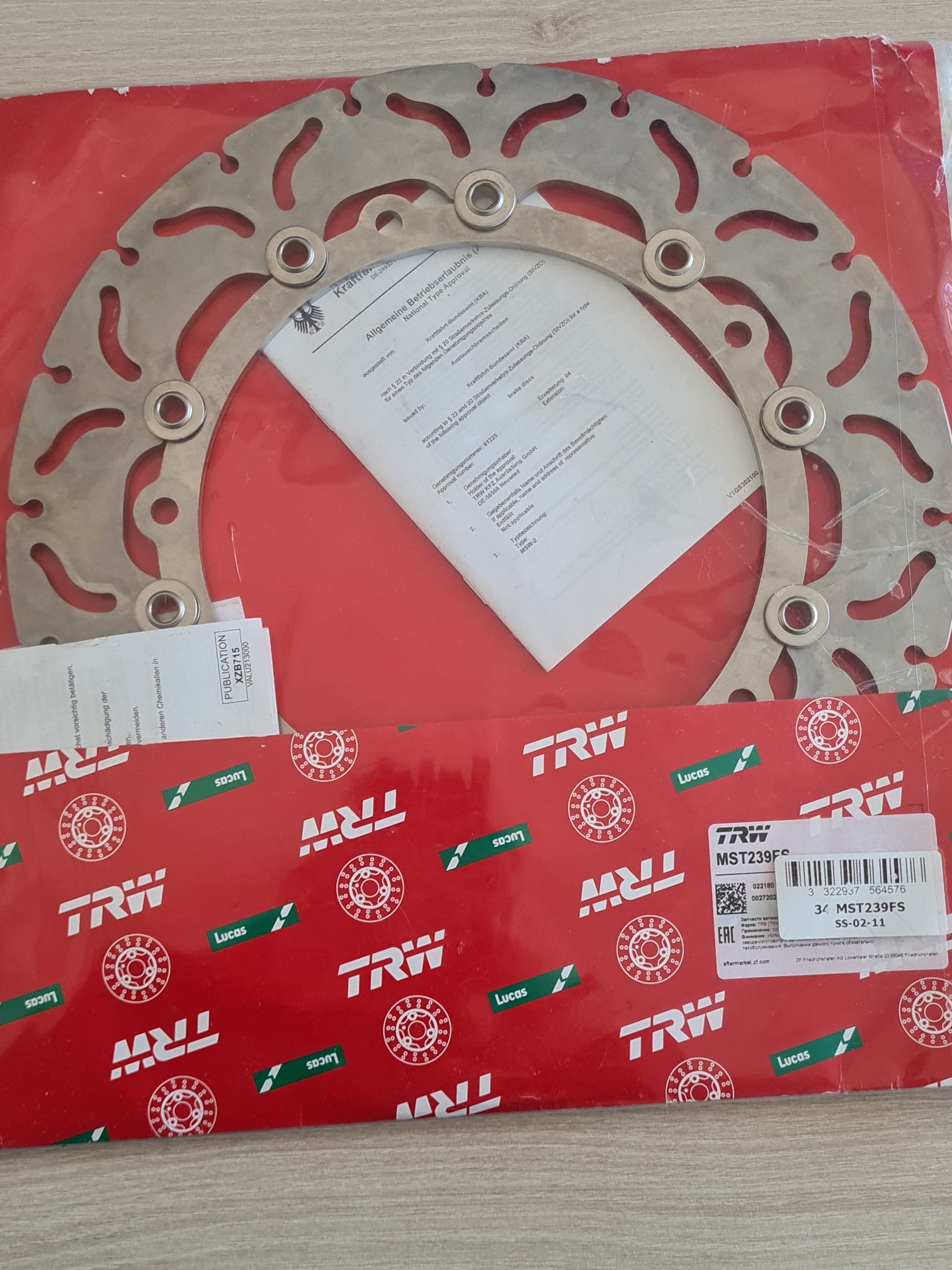 TRW brake disc BMW Floating System MST239FS