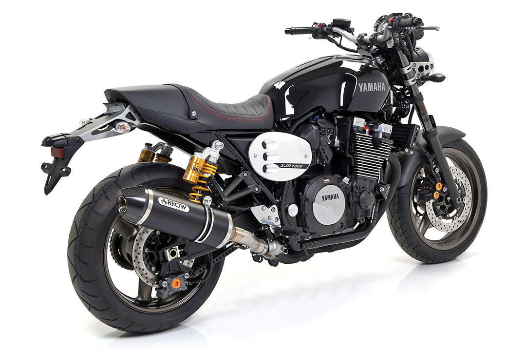 ARROW RACE TECH Exhaust for Yamaha XJR1300 2007-16, Black Aluminium