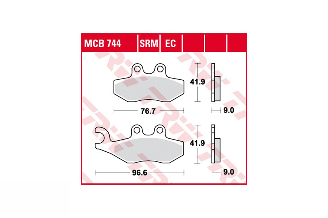 TRW brake pad pad set MCB744EC
