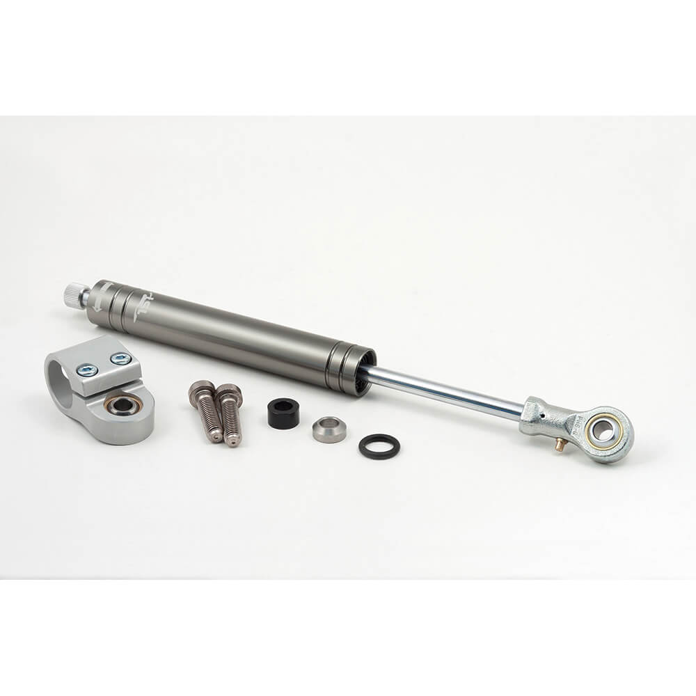 LSL Steering Damper Kit with Technical Report for Kawasaki ZX-10R/ZX6, 2006-, titanium