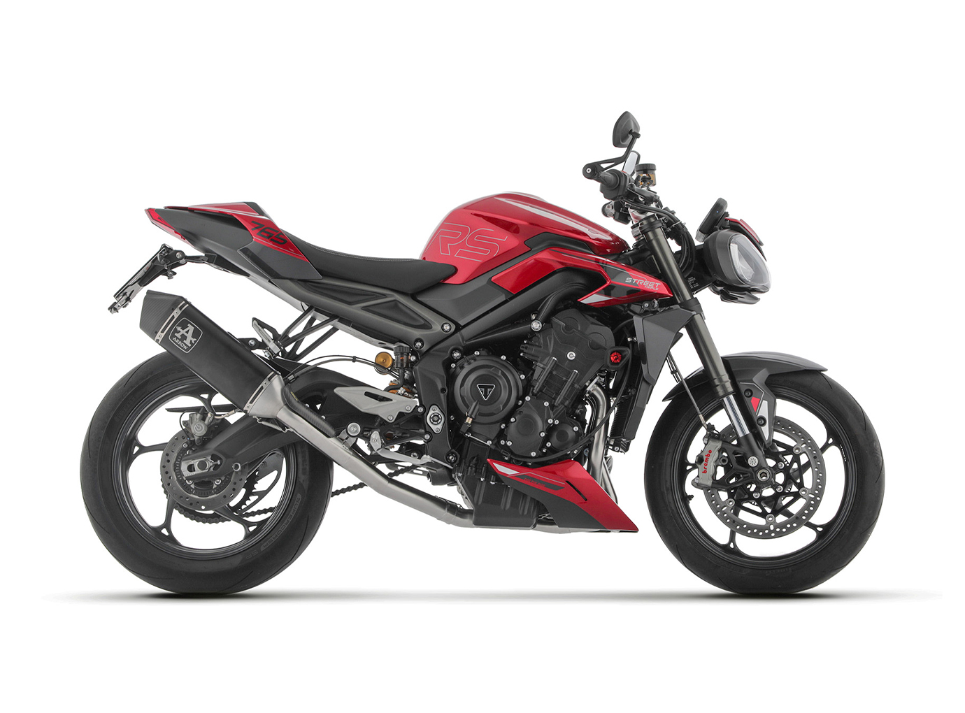 ARROW Full system with streetn approval for Triumph Street Triple 765 RS Model Year 2023-