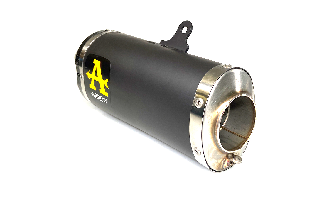 ARROW WORKS Exhaust for Yamaha Tracer 700 / MT-07 2020-, Black Stainless Steel