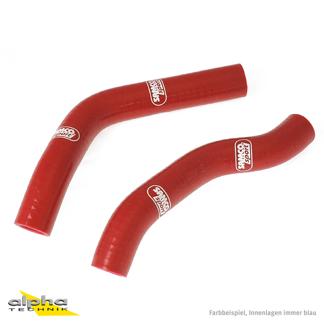 SAMCO SPORT Silicone Hose Kit Red for Yamaha TDR250 Model Year 1988-1990