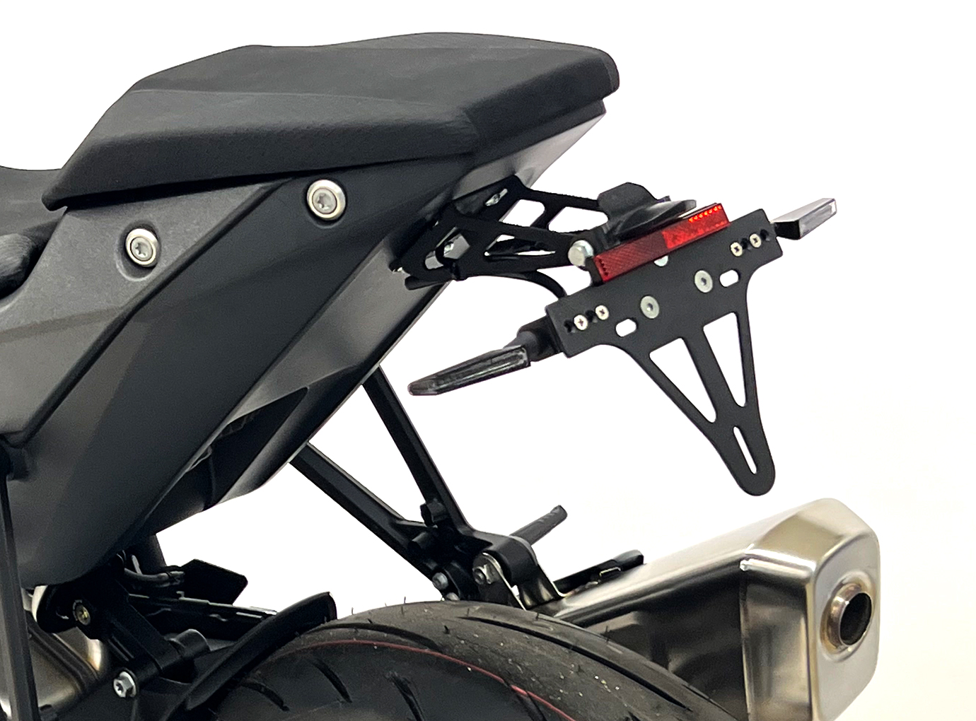 alpha Technik Number Plate Holder for KTM 990 Duke / 1390 Super Duke R, from model year 2024 onwards, Type: KTM R2 Dk