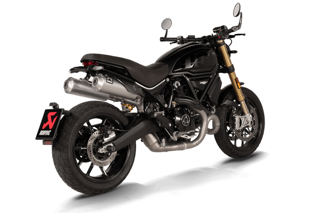 Akrapovic Slip-On Line (Titanium) for Ducati Scrambler 1100 from model year 2021-