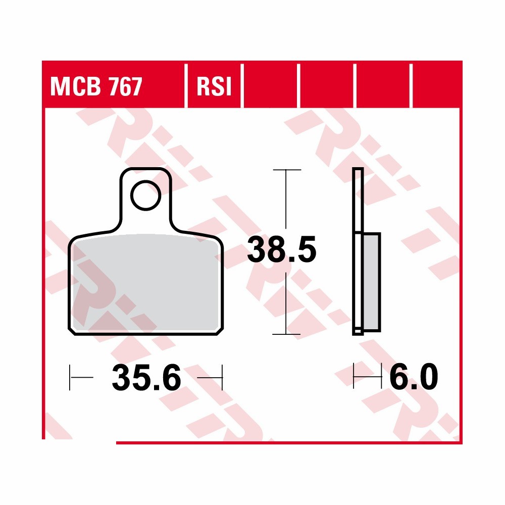 TRW All-round brake pad set MCB767