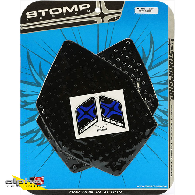 Stompgrip black, Volcano, for BMW K1200R, 2004-2009, K1300R, 2008-2012