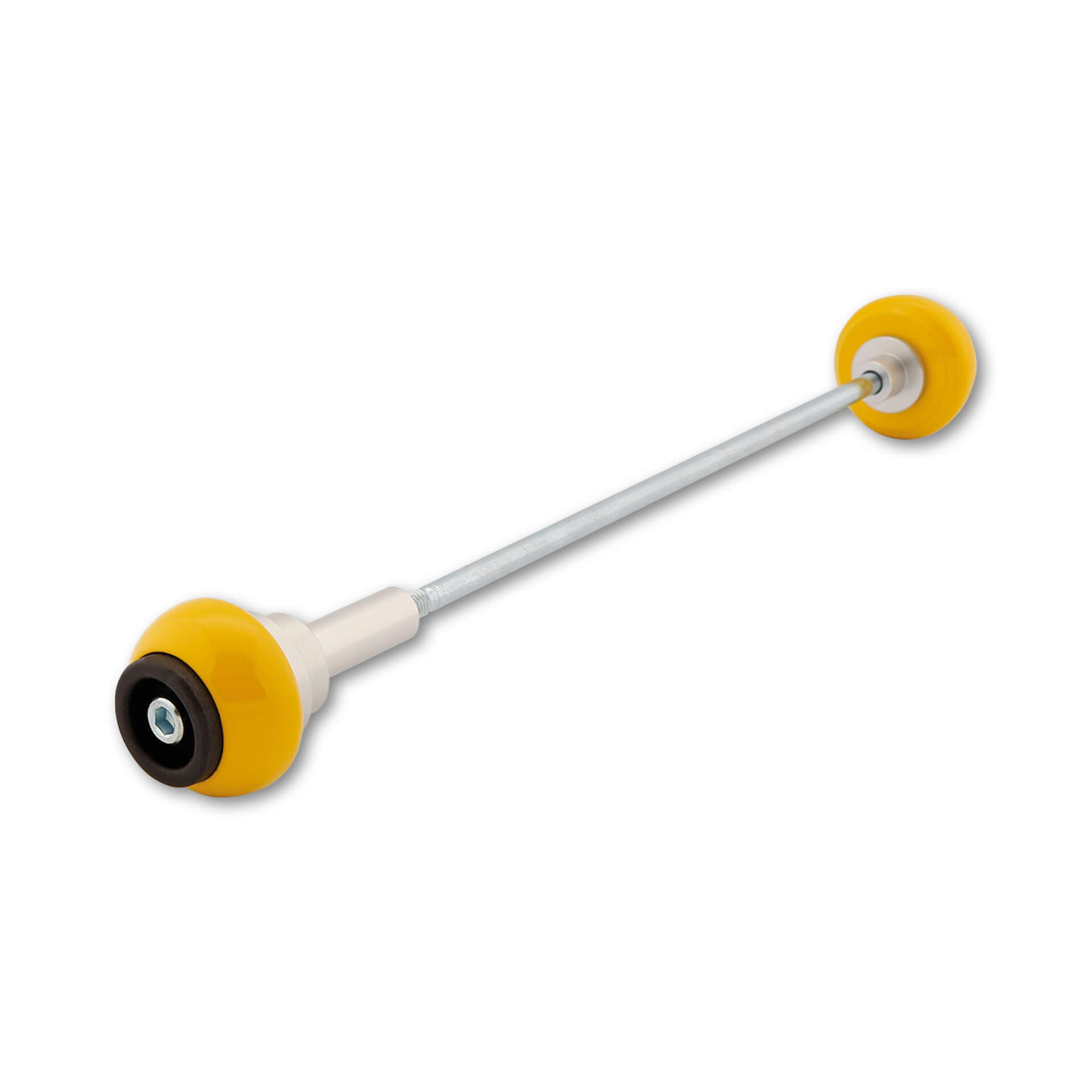 LSL Axle Balls Classic, for Yamaha R7, yellow, rear wheel axle