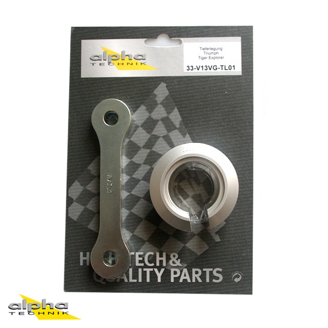 alpha Technik Lowering Kit 40mm for Triumph Tiger Explorer; Type V13VG; Model Year 2014-