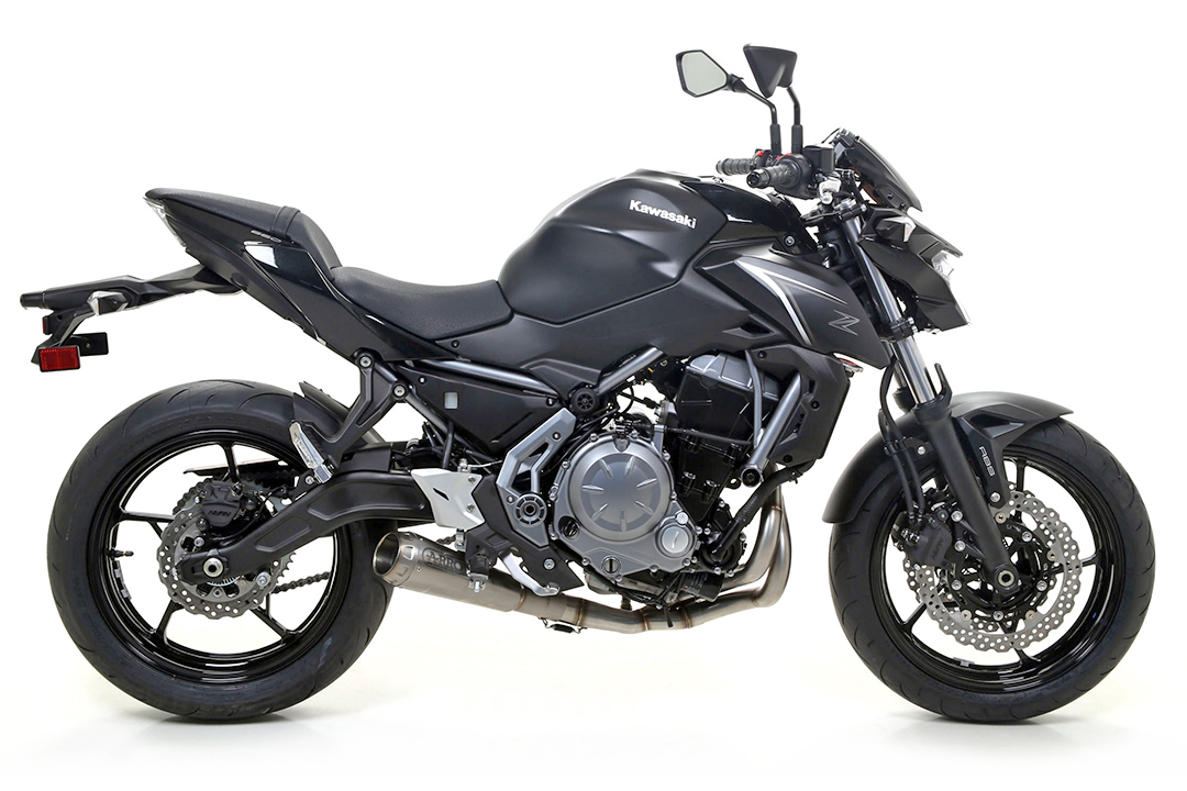 ARROW PRO-RACE Exhaust for Kawasaki Z650 / Ninja 650 / Versys 650 2017-2020, Titanium (Only with ARROW Headers)