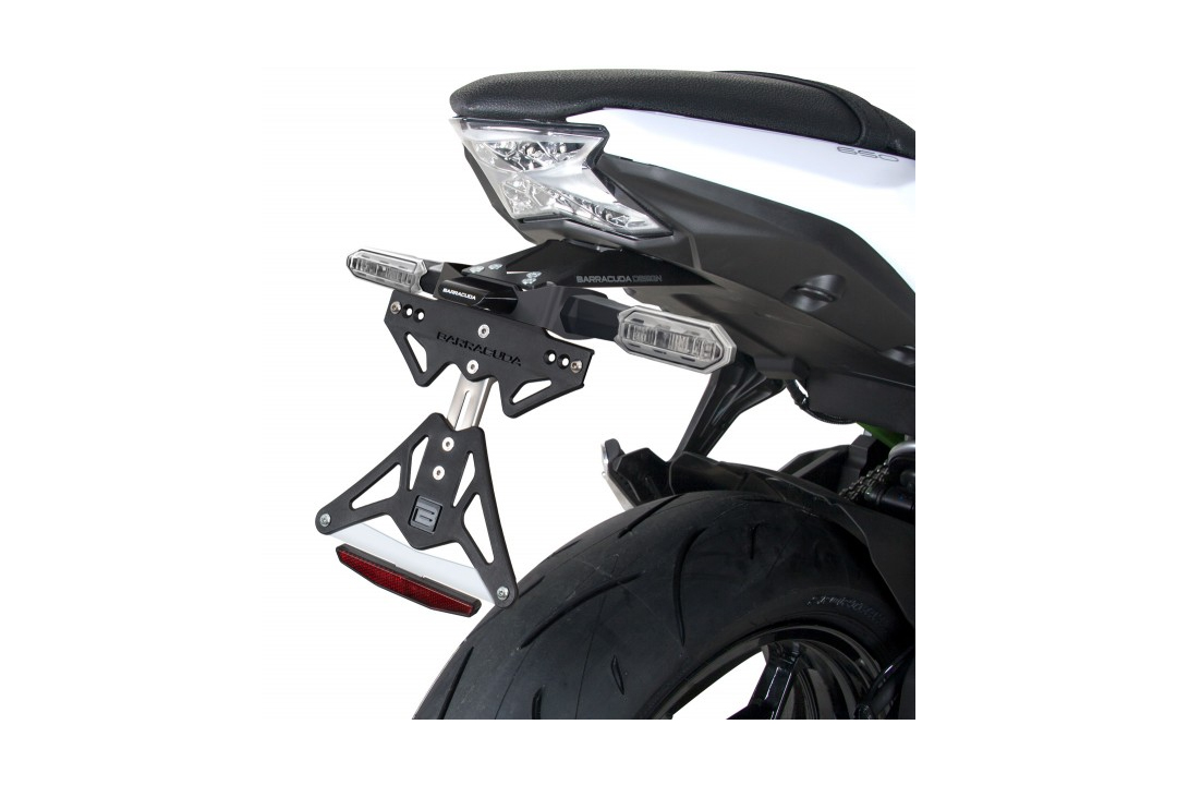 Barracuda Number Plate Holder for Use with Original Indicators for Kawasaki Z650 Ninja 650 2017-