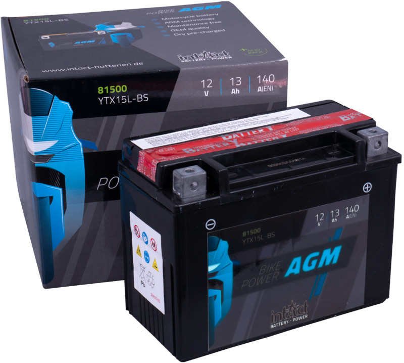 Intact AGM Battery YTX15L-BS