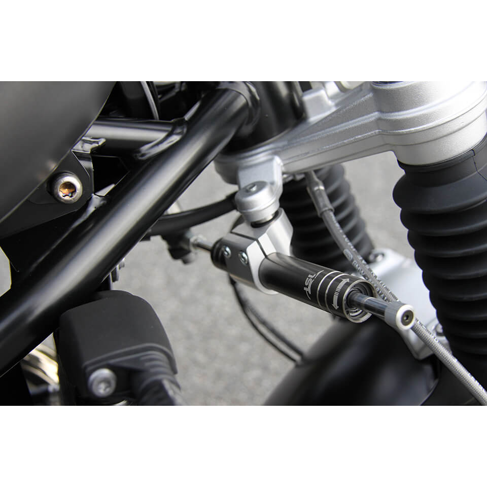 LSL Steering Damper Kit with Parts Certificate for BMW RnineT /Pure/ Racer/ Scrambler/ Urban GS, Type 1N12, 2016- , Titanium