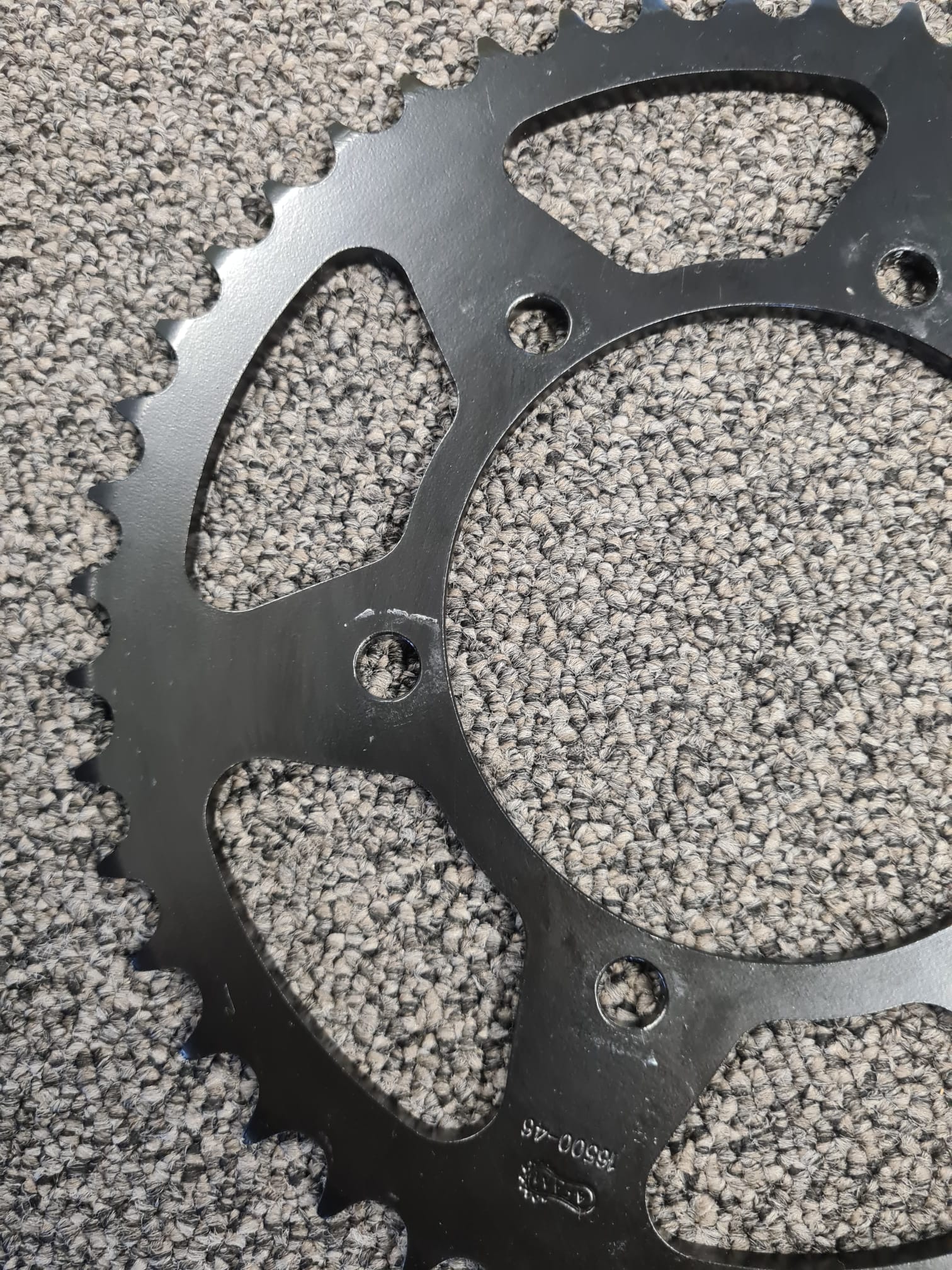 rear sprocket steel, 46 teeth, 520 pitch