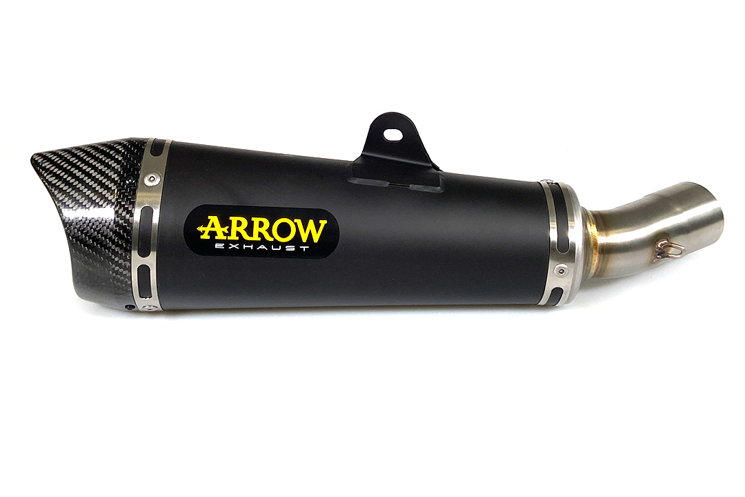 ARROW DARK X-KONE Exhaust for Honda MSX125 Model Year 2016-2019, Black Stainless Steel (Only with ARROW Header)