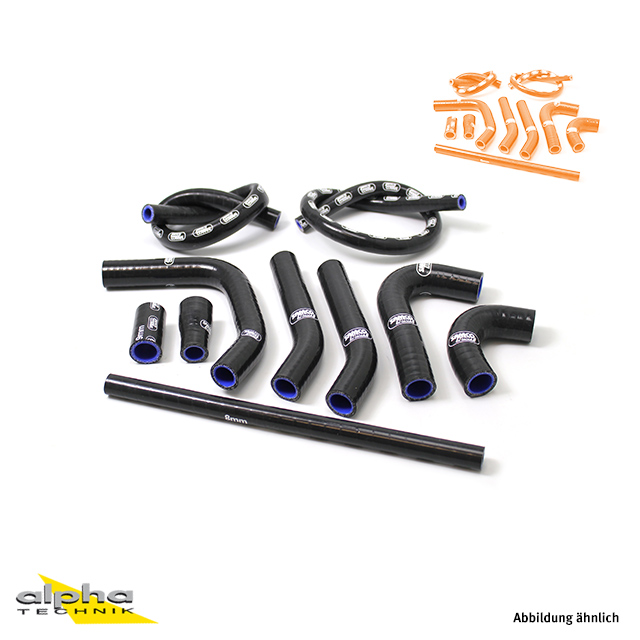SAMCO SPORT Silicone Hose Kit orange for KTM 660 Rally Model Year 2003-2006