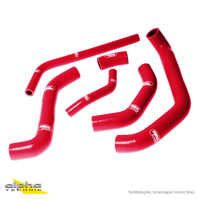 SAMCO SPORT Silicone Hose Kit Red for Kawasaki ZX10R Model Year 2011-2015
