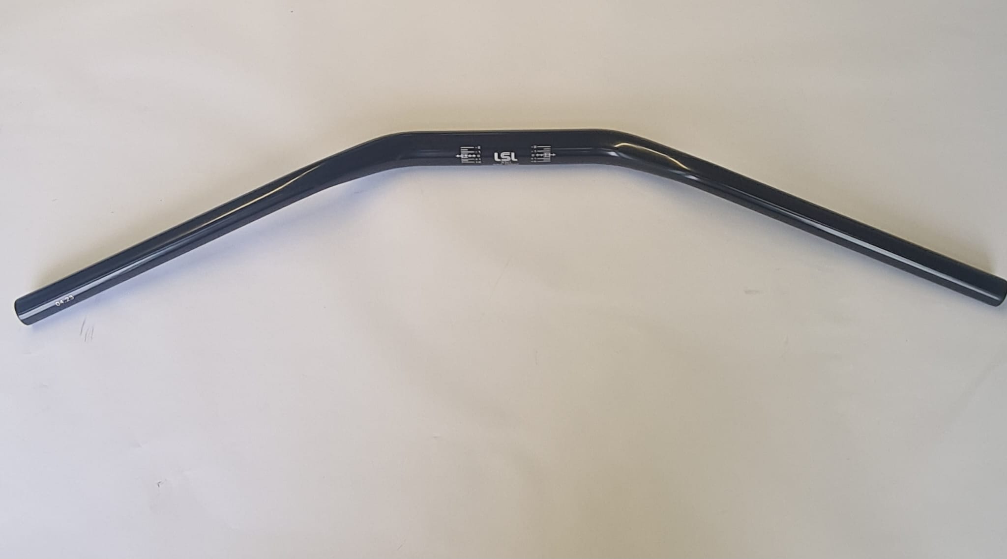 LSL X-Bar Aluminium-handlebar Superbike Flat XN1, 1 1/8 inch, gloss black