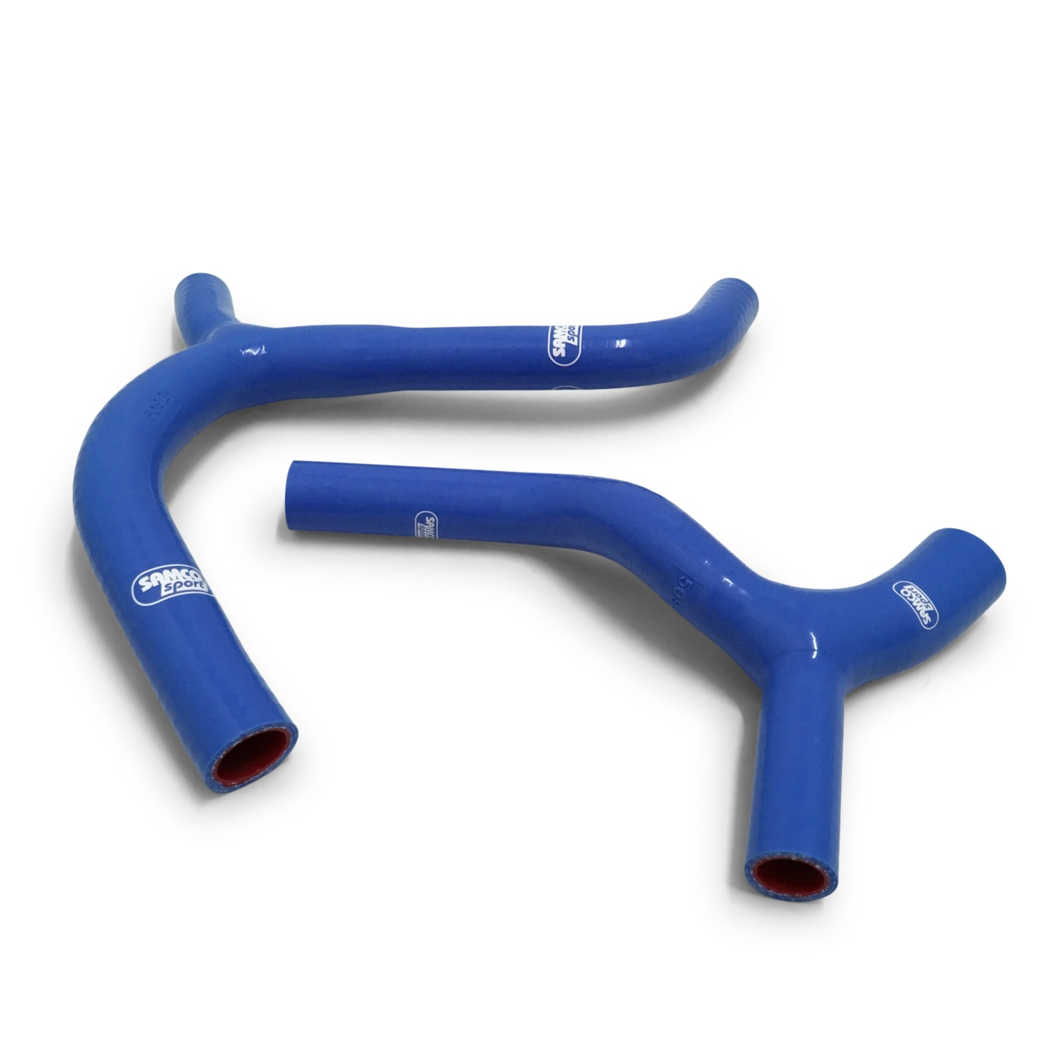 SAMCO SPORT Silicone Hose Kit Y-piece - Race Design Blue for Kawasaki KX450F Model Year 2016-2018