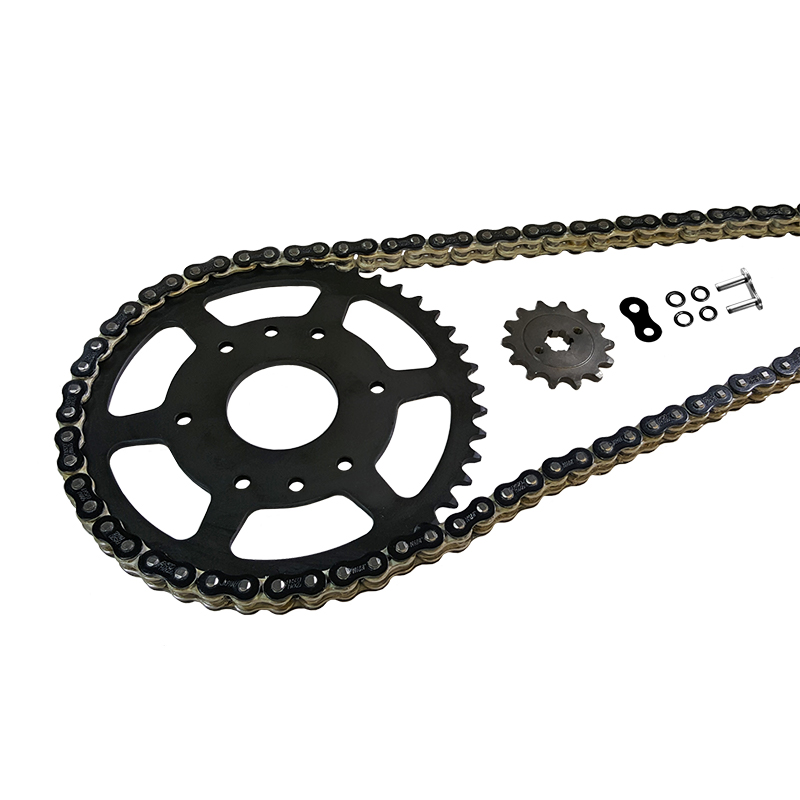 EK-Chain chain kit 525 MVXZ-2 for Benelli Leoncino 800 from model year 2022- colour black