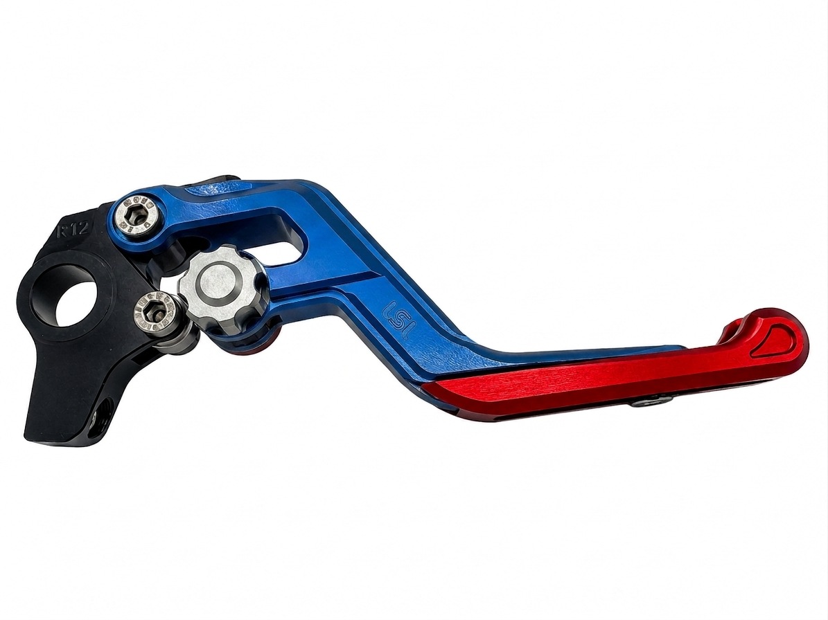 LSL ERGONIA Brake Lever R45 Blue/Silver/Red