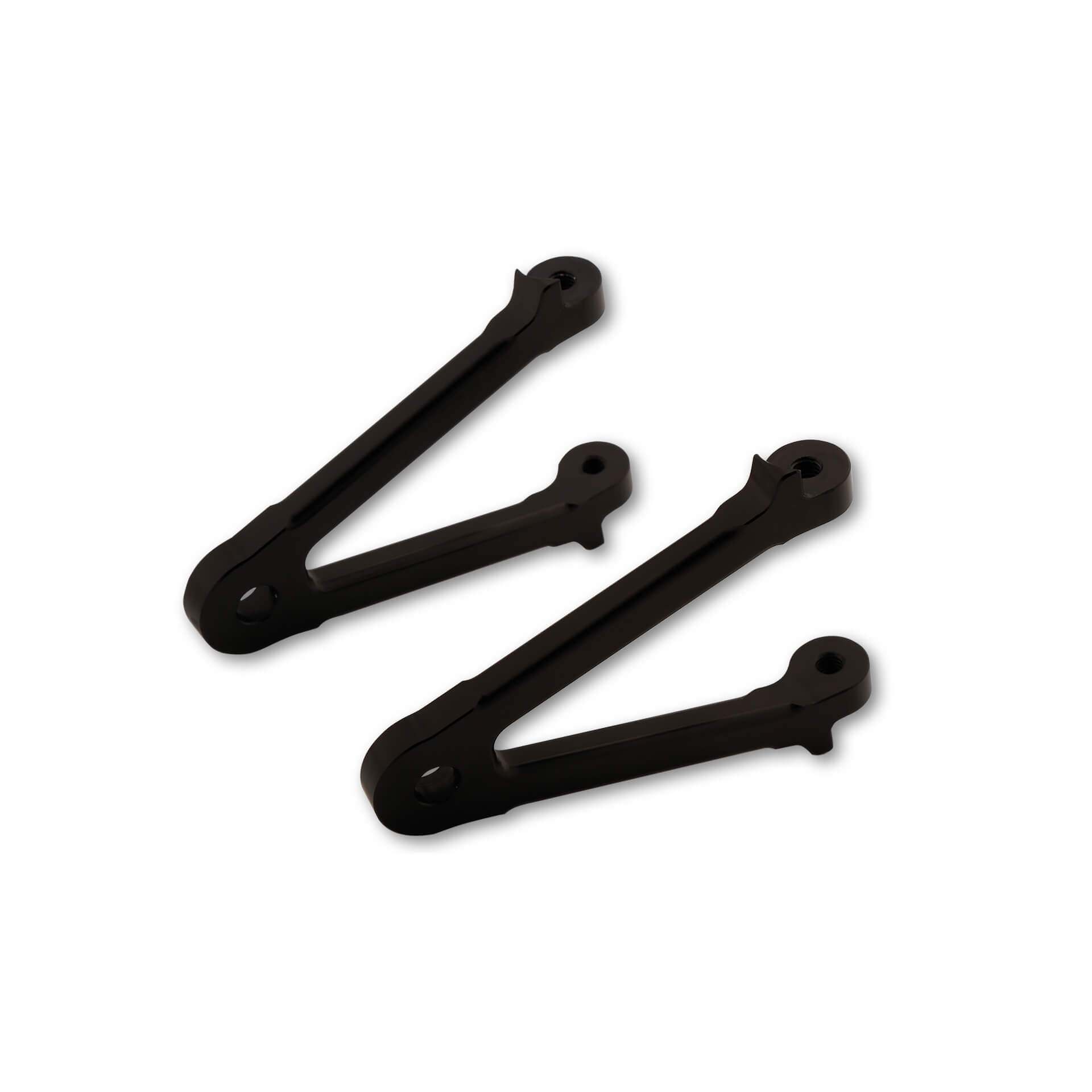 LSL headlight bracket set for rotatable head lighth, 82mm, black, without flasher light, turn signal mount