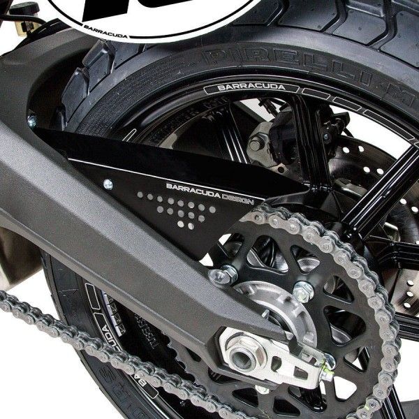 Barracuda motorcycle chainguard Ducati Scrambler 2015-2017 Black