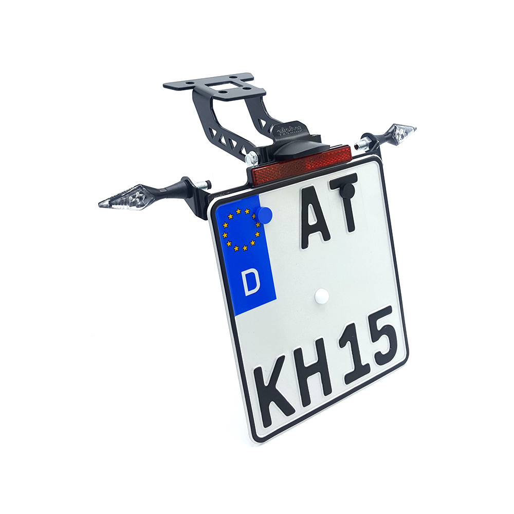 alpha Technik Licence Plate Holder for Kawasaki Ninja 400 / Z400, Model Year 2018-