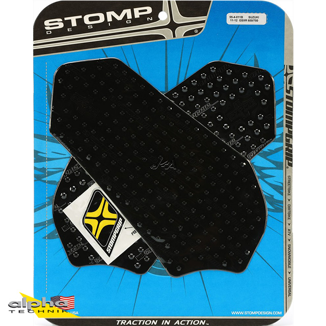 Stompgrip black, Volcano, for Suzuki GSXR600, 750, 2011-2025